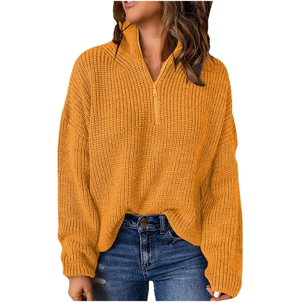 Blusa de manga larga con cuello en V y cuello en V para mujer, informal, sexy, a la moda, de Color sólido Fridja hjk2641