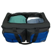 Dejuno 20-inch Carry-On Rolling Duffle Bag - Blue