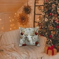 thumbnail image 4 of Christmas Pillow Covers 18x18 Inch, Reindeer & Snowflake Cushion Covers for Sofa, Festive Holiday Decor with Flax Texture, Machine Washable, 4 of 5