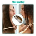 thumbnail image 5 of Unique Bargains 2 Pcs Anti-Static Hair Comb Wide Tooth for Thick Curly Hair Hair Care Detangling Comb Deep Brown, 5 of 6