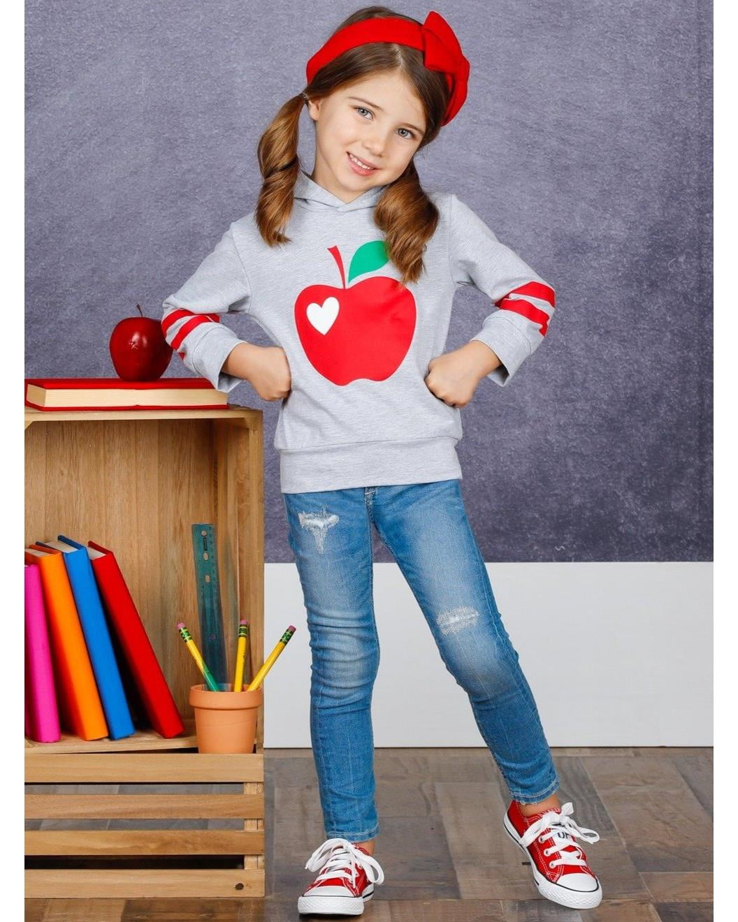Girls Hoodie Long Sleeve Sweatshirt 