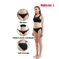 thumbnail image 4 of Yunleeb Big Girl Panties Basic Functional Cotton Briefs Hipster Panties Comfortable Teen Underwear 4 Pack (10~18yrs) Mix2 L, 4 of 9