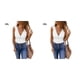 thumbnail image 2 of Sonducket Camisetas sin mangas para mujer con capas fáciles para cualquier ocasión, camiseta sin mangas para mujer, blusa informal transpirable Blanco 3XL,1 2piezas, 2 of 6