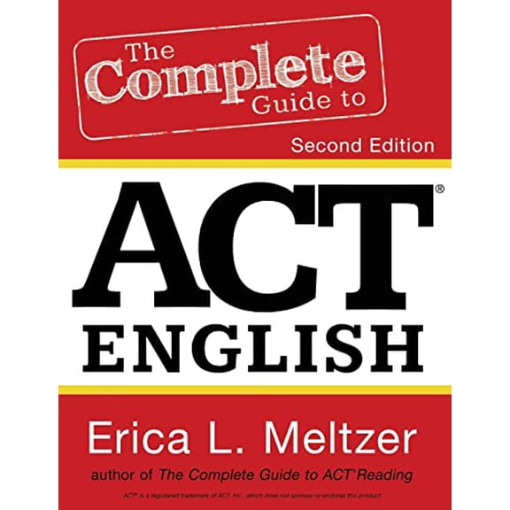 Pre-Owned The Complete Guide to ACT English, 2nd Edition (Paperback) 1530072808 9781530072804
