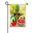 thumbnail image 1 of America Forever Pineapple Watermelon Summer Fruit Garden Flag 12.5 x 18 inches US Flag Summer Lemonade Drink Beverage Double Sided Seasonal Yard Outdoor Decorative Yellow Fruit Garden Flag, 1 of 5