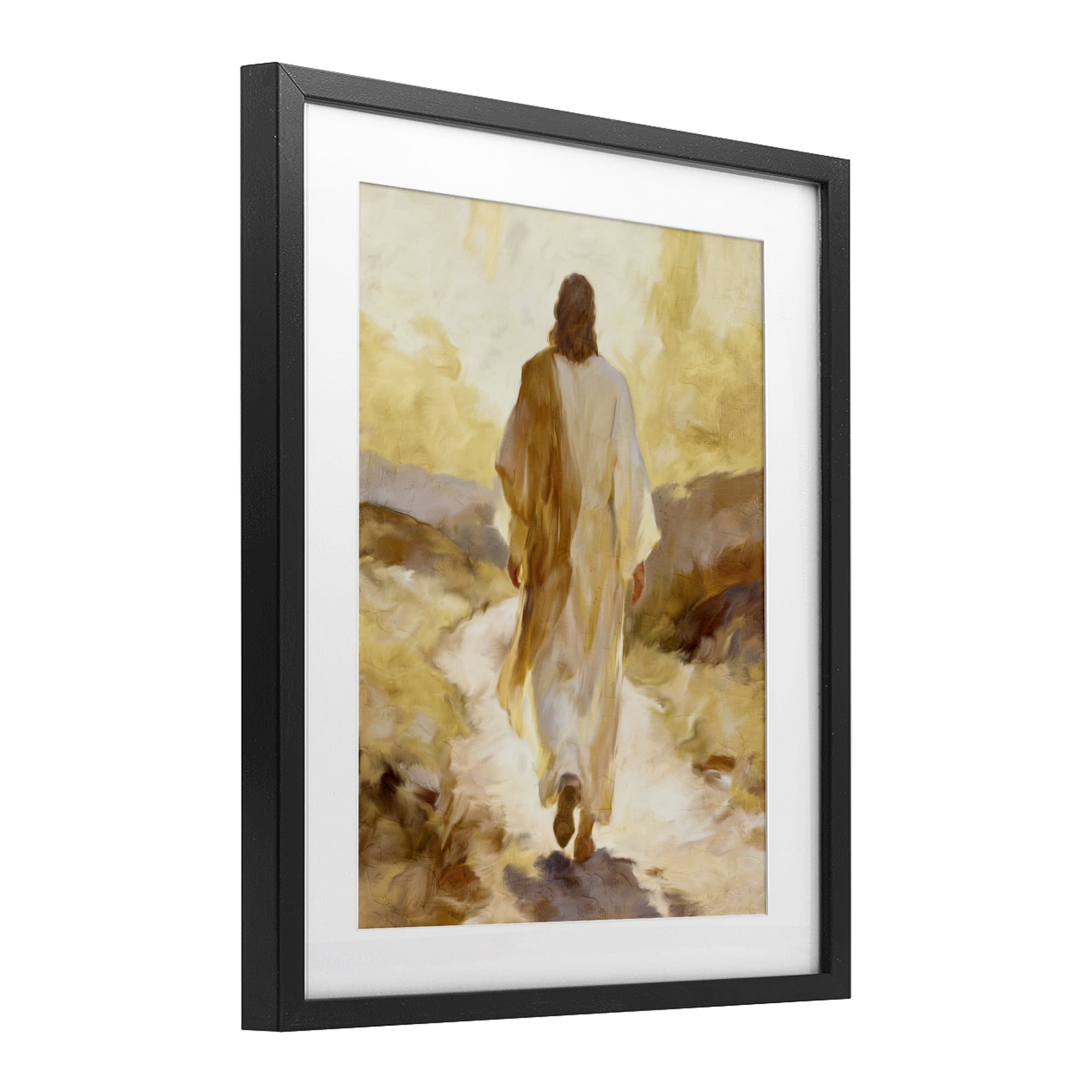 Stupell Industries Walk By Faith Sunset Black Framed Print Under Glass, design by Kim Allen
