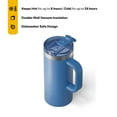 thumbnail image 4 of RTIC 16 oz Ceramic Lined Insulated Road Trip Travel Mug, Leak-Resistant Lid, Pond, 4 of 7