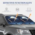 thumbnail image 4 of Windshield Sun Shade, Starry Sky Moon Tree A Foldable Car Sun Shade Windshield for Front, 2 Pieces, 4 of 7