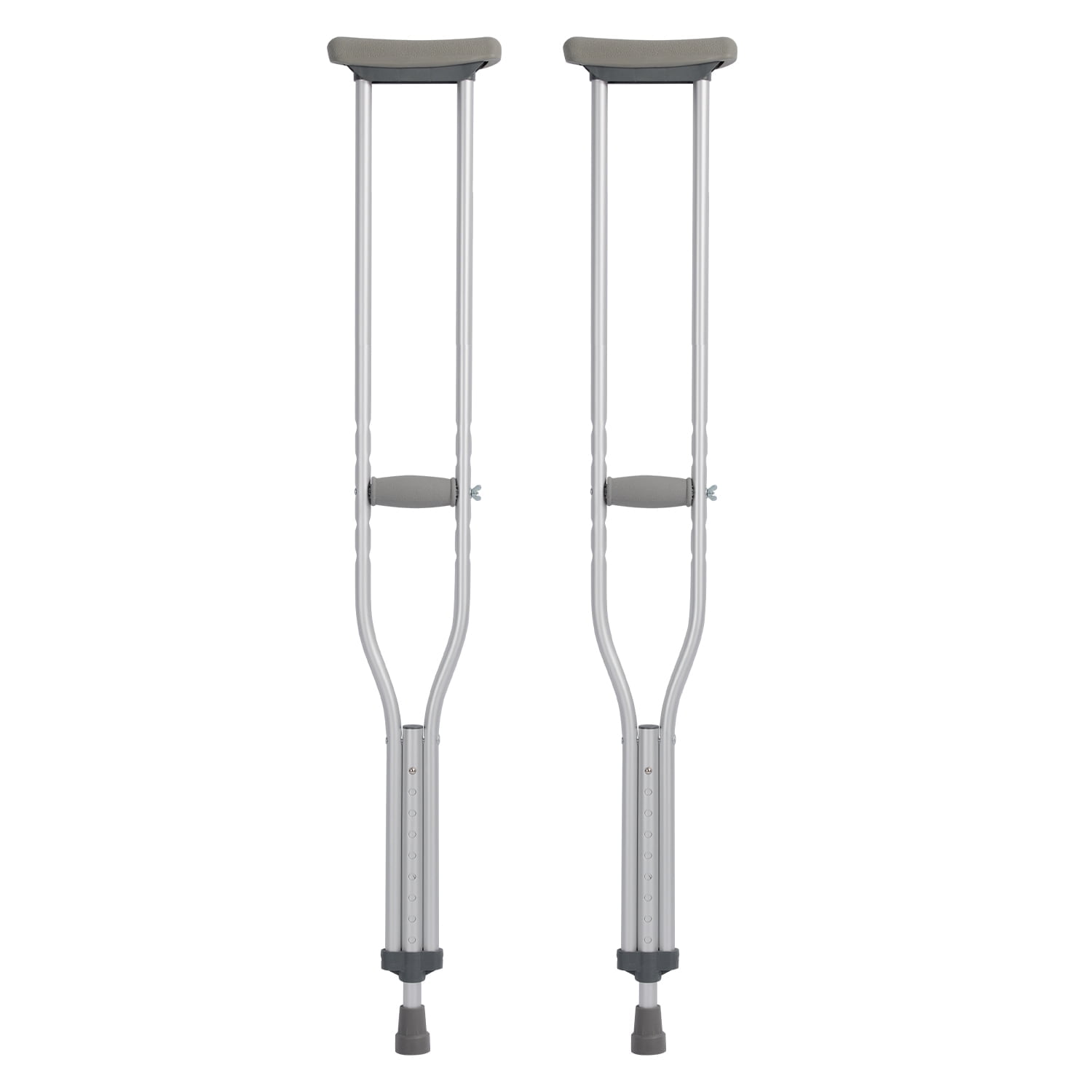 BN-LINK Adjustable Crutches for Adults,Lightweight Aluminum Crutches,Walking Crutches with Underarm Pad and Handgrip,300 LBS Weight Capacity,Heights 5'1" to 5'7",1 Pair