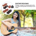 thumbnail image 4 of Shisuyan 6Pcs Guitar Pick Bag Leather Assorted Color Creative Guitar Pick Organizer For Guitarists, 4 of 9