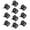 Black, variant on Baoblaze 10 Pieces Bike Cable Clips for Road Mountain Bikes Folding Bikes Accessories Red