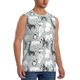 thumbnail image 2 of Balery African Animals Camisetas sin mangas para hombre, absorbe la humedad y protege contra el mal olor.-3X-Large, 2 of 7