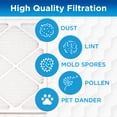 thumbnail image 2 of Germ Guardian 20 x 25 x 1 MERV 12 Pleated HVAC AC Furnace Air Filters (4-Pack), 2 of 16