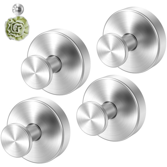 4 Pzas de Ventosa Hooks Soporta hasta 15 Libras Gancho de Succión Reutilizable Colgador de Ventosa Fácil de Instalar Gancho de Corona de Ventosa Duradero Colgador de Succión para Ducha