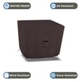 thumbnail image 4 of Square Patio Table Cover 18 Oz Waterproof - 100% Weather Resistant Outdoor Square Table Cover with Air Pocket and Drawstrap for Snug Fit (Coffee, 29" H x 46" W x 46" D), 4 of 7