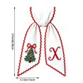 thumbnail image 3 of Personalized Christmas Wreath Sash with Monogram and Embroidery Christmas Tree for Front Door, X, 3 of 6