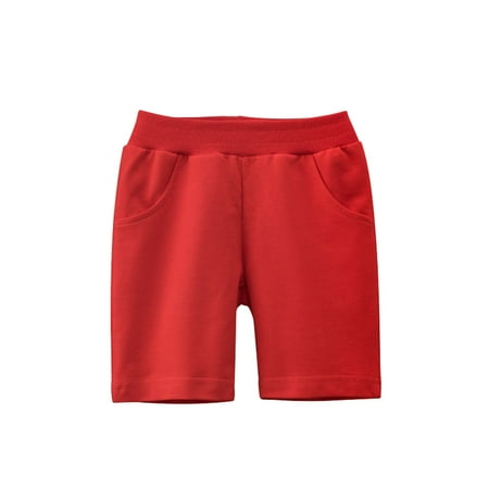 

koaiezne Toddler Girls Boys Kids Sport Soild Casual Shorts Fashion Beach Cargo Pants Shorts 18m Old Boy 18 Month Old Sweats