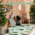 thumbnail image 6 of Christmas Tree Dish Drying Mat for Kitchen Counter 12x20 Inch Christmas Coffee Bar Mat Small Absorbent Holiday Dish Drainer Pad for Winter Kitchen Decor, 6 of 6