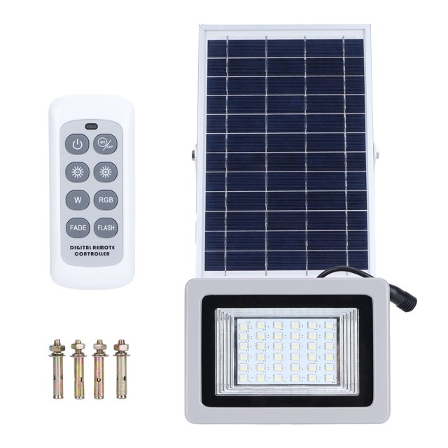 Luz de inundación Solar LED RGB colorida lámpara de inundación de jardín al aire libre lámpara de iluminación de paisaje de Control remoto