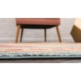 thumbnail image 5 of Unique Loom Fars Collection Tapis Tribal Moderne Zone Décontractée, 8 x 11 Pieds, Bleu/rouge, 5 of 5