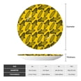 thumbnail image 2 of Daiia yellow Corn Printed Pattern Ceramic Plate Dinner Plates Bone China Decorative Plates with Display Stand Art Ceramic Ornaments for Wall Hanging Decoration-8in, 2 of 6