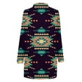 thumbnail image 4 of DDAPJ pyju Lightweight Cardigans for Women 2023 Fashion,Women's Mid-Length Ethnic Cardigan Casual Open Front Drape Cardigan Vintage Print Duster Outer Long Sleeve Holiday Coats, 4 of 5