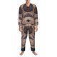 thumbnail image 3 of Balery Pug dog Yoga Pijama para Hombre de Dos Piezas con Manga Larga, Conjunto de Dormir y Descanso Suave con Bolsillos-X-Large, 3 of 7