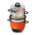 thumbnail image 2 of Aroma 6-Cup Electric Rice Cooker, Orange - Rice & Grain, 2 of 8