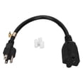 thumbnail image 1 of Nema 5‑15P to 5‑20R 14AWG Adapter, 15A Heavy Duty Power Extension Cord for Computer, 0.32m/1ft, 1 of 4