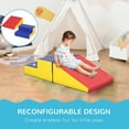 thumbnail image 3 of Soozier 2 Piece Climb and Crawl Activity Play Set Soft Secure Foam Playset for Toddler Preschooler Indoor Play Equipment Baby Learning Toys Multicolor, 3 of 9