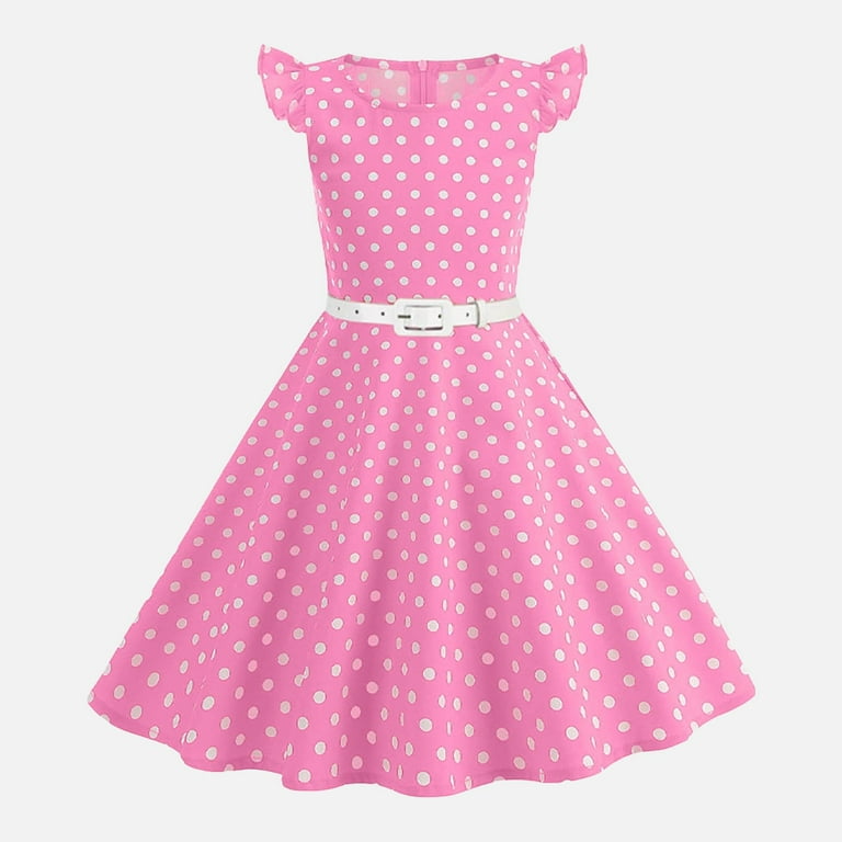 pink 50s style dress Yyuijk Vintage Women 1950s Rockabilly Swing Dress Pinup 50s Retro Hepburn Style Halterneck A-Line Dresses Pink S, Women's, Size: Small