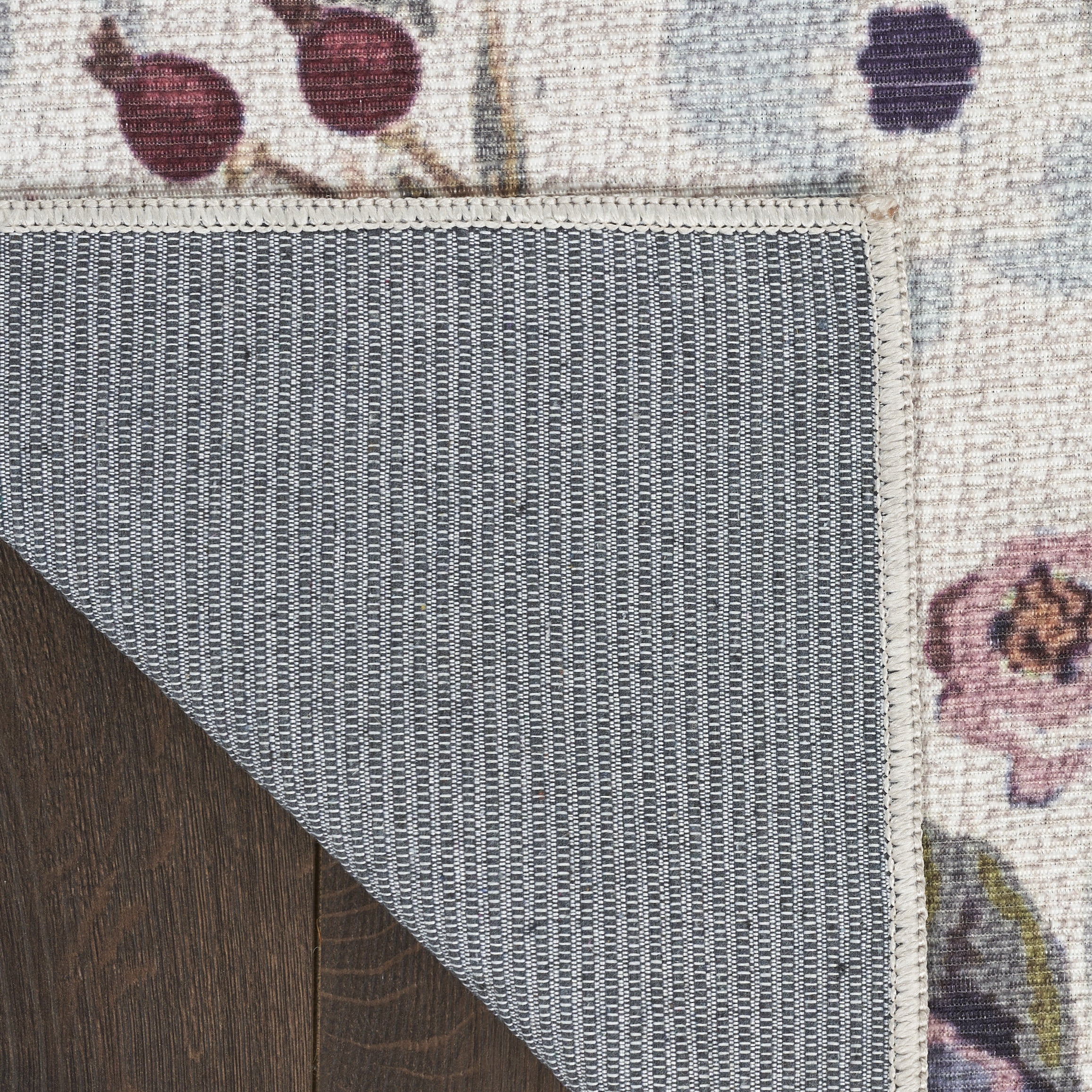 Nourison Nourison Washables Floral Ivory Pink 2'2" x 10' Area Rug (2x10)