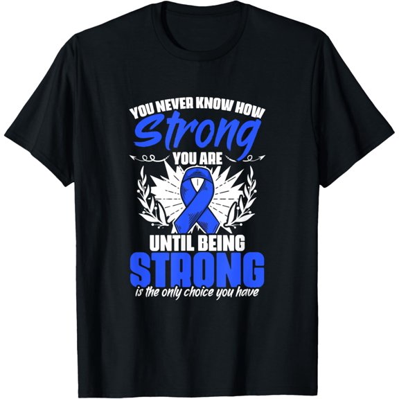 Strong Colon Survivor Support Colorectal Cancer T-Shirt
