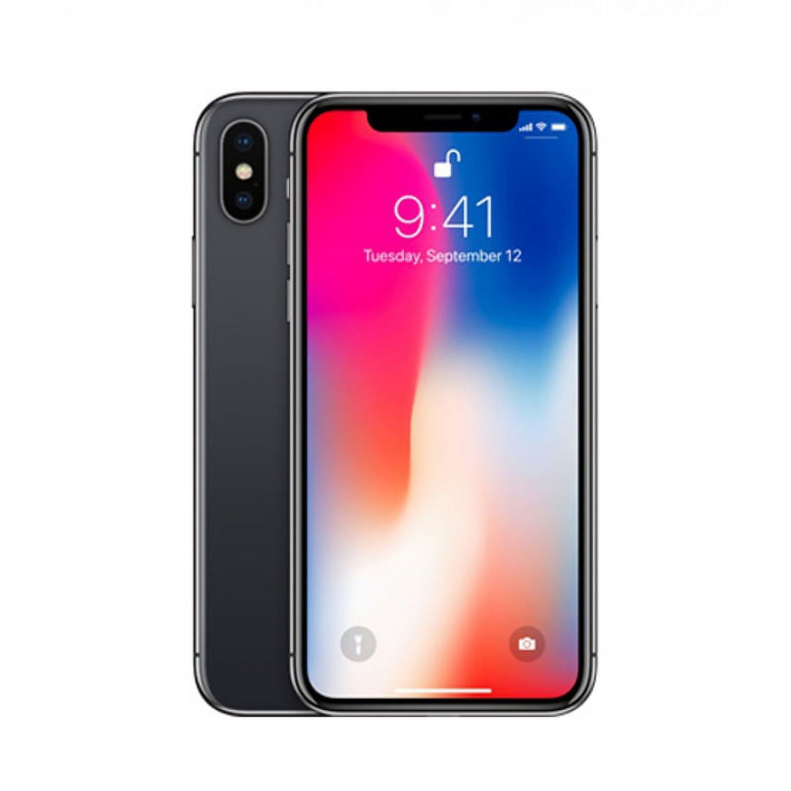 Restored Apple iPhone X 256GB Space Gray - For AT&T - Walmart.com