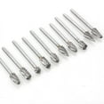 thumbnail image 3 of Ensemble de 10 Pcs de Fichiers Rotatifs à Double Fente en Acier Haute Vitesse - Mini Bits de Broyage 3*6mm pour le Travail du Bois, Sculpture de Racines Électrique et Polissage des Métalx, Résistant à la Rouille, Compact et Portable (Style CC : 6X3mm), 3 of 4