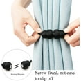 thumbnail image 3 of Magnetic Curtain Tiebacks 2 Pack Rope Decorative Curtain Tie Backs Elegant Curtain Holders for Drapes Outdoor Window Treatment Holdbacks, 3 of 12