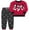 Red, variant on Disney Boy's 2-Piece Mickey Mouse The One and Only Pullover and Jogger Pant Set