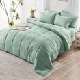 thumbnail image 6 of Cooling Comforter Queen Size, Down Alternative Duvet Insert with Corner Tabs, All Season Soft Quilted Bed Comforter, Lightweight Bedding for Women & Men, Sage Green, 6 of 6