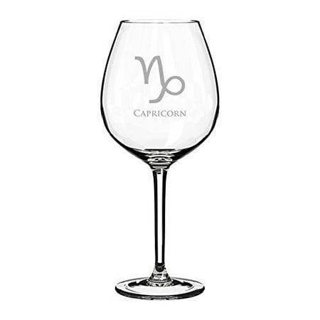 

Wine Glass Goblet Horoscope Zodiac Birth Sign (20 oz Capricorn)