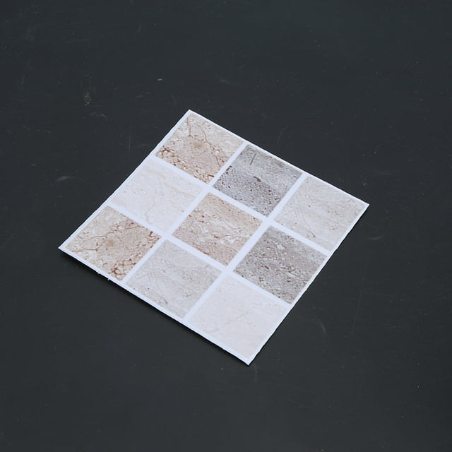 18Pcs Mosaic Tile Transfer, Waterproof Tile Sticker Mosaic Self Adhesive Stick Self Adhesive DIY Backsplash Stick on Wall Tiles for Kitchen and Bathroom