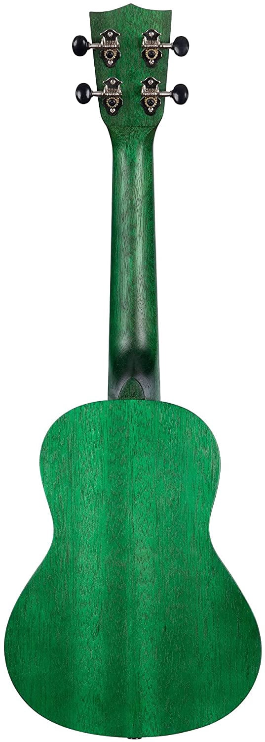 Kala Brand Music Co. Watercolor Meranti Collection, 4-String Ukulele, Right, Green, Concert (KA-MRT-GRN-C)