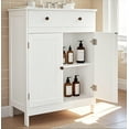 thumbnail image 2 of Ktaxon Bathroom Floor Cabinet, Freestanding Storage Cupboard w/ Drawer and 2 Doors, MDF White, 2 of 15