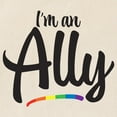 thumbnail image 2 of CafePress - I'm An Ally Gay Pride Tote Bag - Unisex Canvas Tote Bag, Beige, 1-Piece, 2 of 7