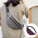 thumbnail image 4 of Riñonera para hombres y mujeres, riñonera ajustable para deportes, entrenamiento, viajes, correr, informal, 4 of 5