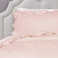 thumbnail image 2 of "Lush Decor Reyna Textured Ruffle Detail Back To Campus Dorm Room Comforter, Twin-XL, Blush, 2-Pc Set", 2 of 2
