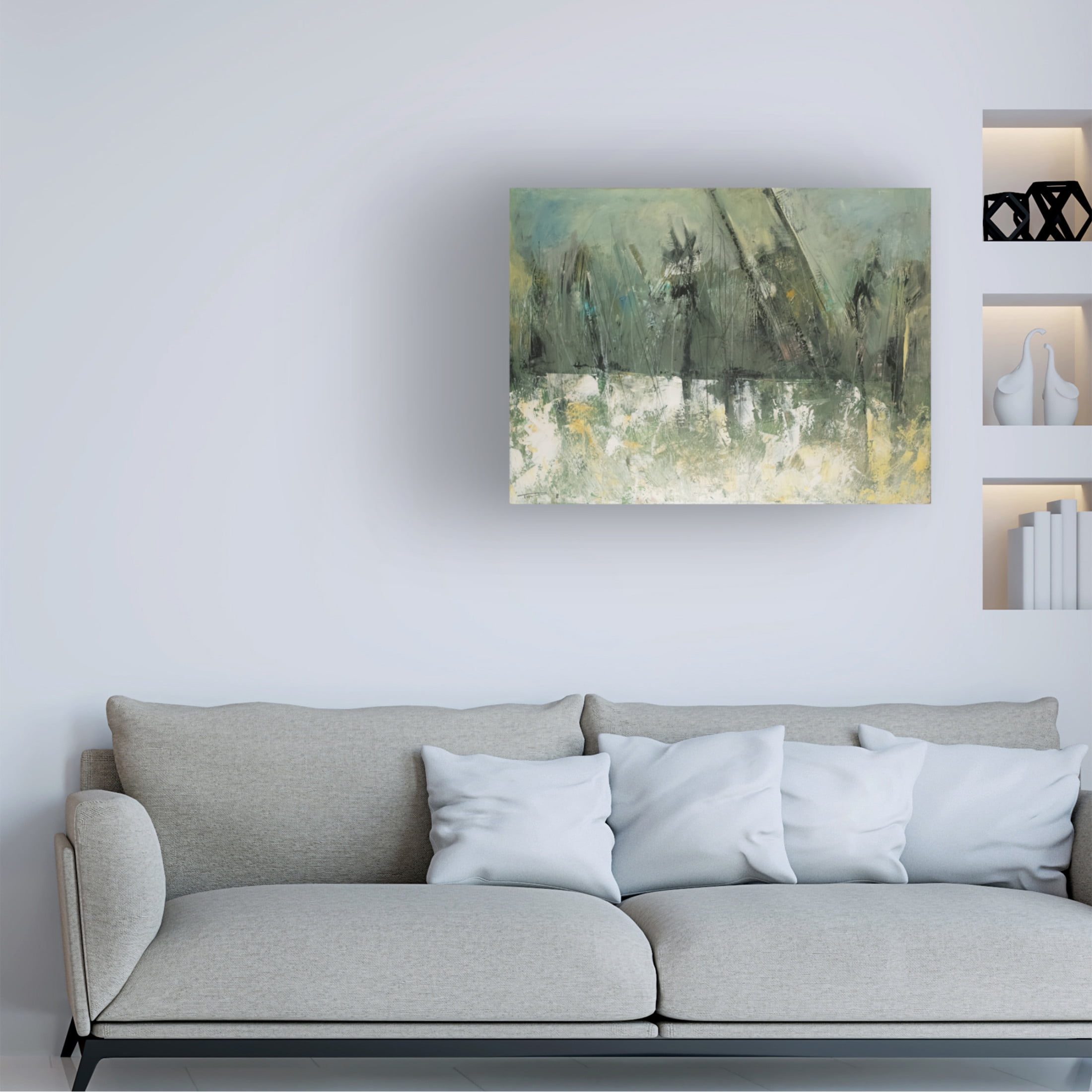 Canvas Wall Art - Tim Nyberg 'First Snow Ridges' Wall Art for Living Room, Bedroom, or Office Décor by Trademark Fine Art - 47 x 35 Inches
