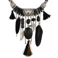 thumbnail image 4 of Tribal Turco Bohemio Declaración Borlas Collar Sunnimix Collar babero de declaración, 4 of 8