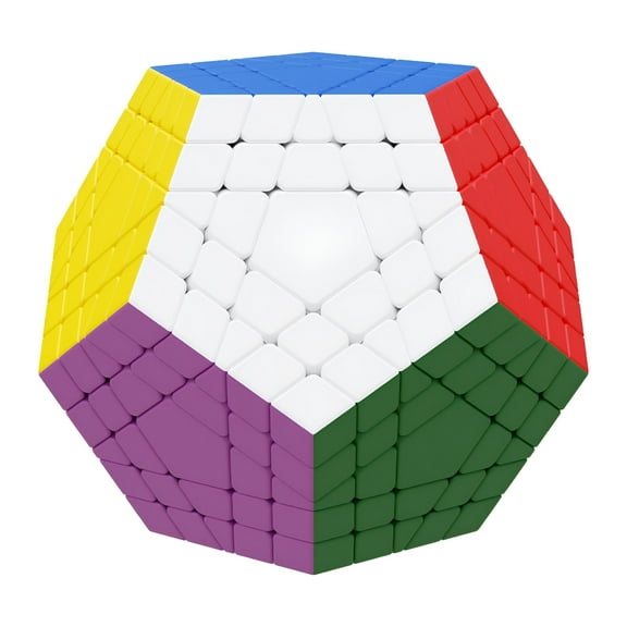 BESTSKY Gigaminx Megaminx 5x5 Magic Cube Stickerless 12 Sided Cube Speed Cube Puzzle Toys