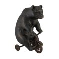 thumbnail image 1 of Bear Riding Tricycle Antique Brass Finish Decorative Statue, 1 of 3