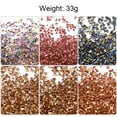 thumbnail image 3 of 33g Crushed Glass Chips 6 Colors 1-3mm, Brown Color Series, 3 of 5